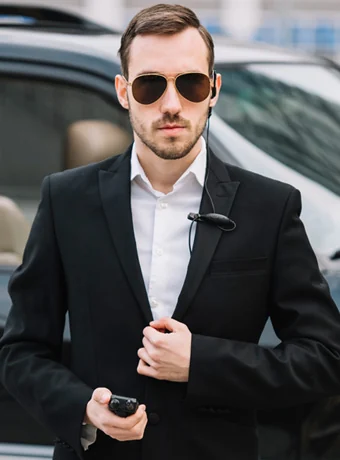 The conversation — illustrative security professional